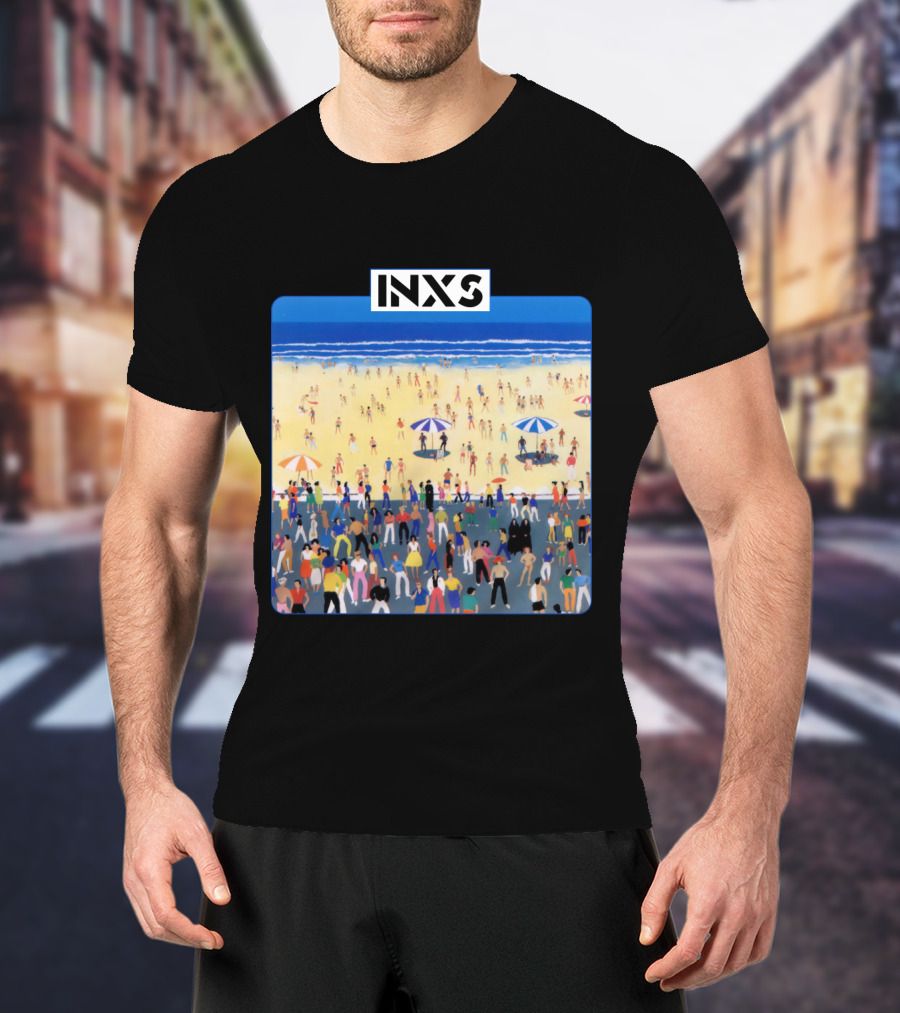 INXS Bondi Beach Crowd T-Shirt