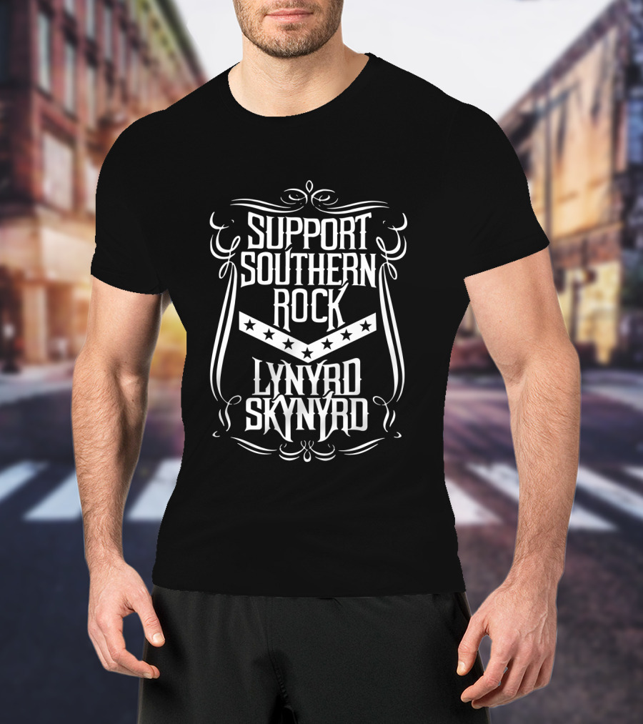 Support Southern Rock Lynyrd Skynyrd T-Shirt