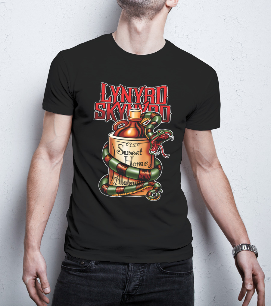 Lynyrd Skynyrd Sweet Home Alabama Decorative Snake Jug T-Shirt