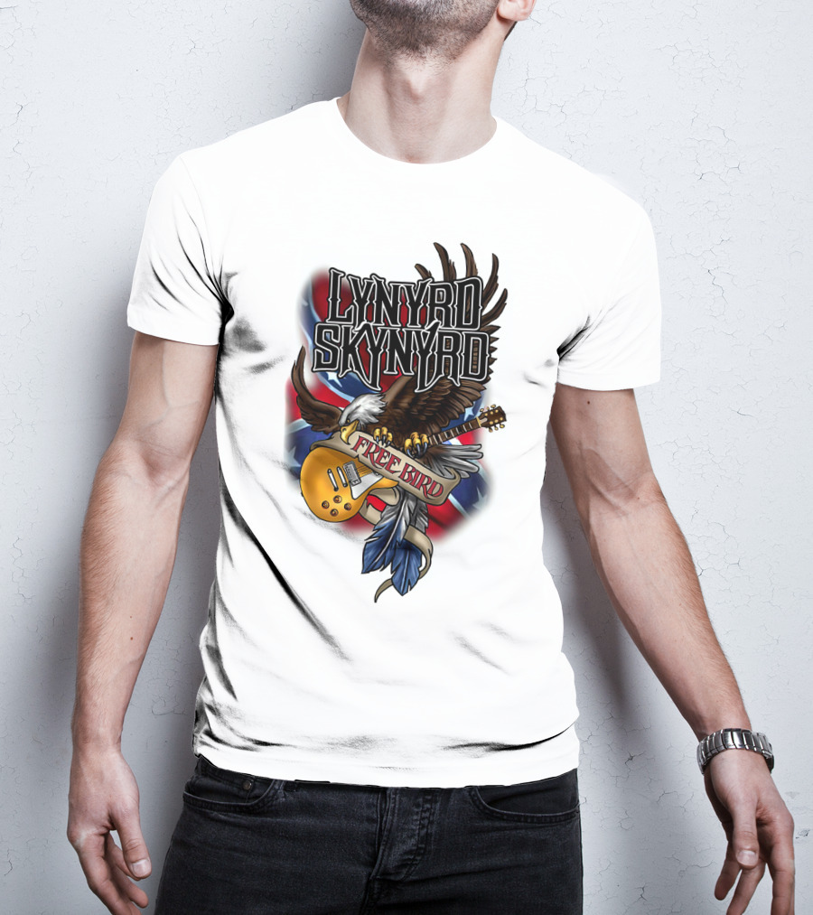 Lynyrd Skynyrd Free Bird Eagle Guitar T-Shirt