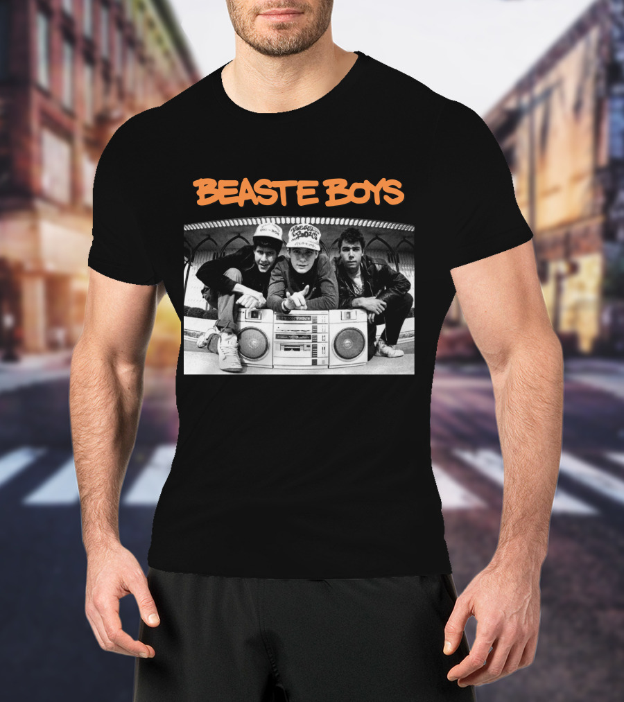 Beaste Boys With Hip-Hop Trio And Boombox T-Shirt