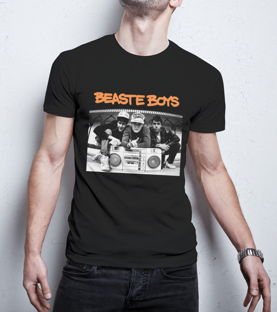 Beaste Boys With Hip-Hop Trio And Boombox T-Shirt