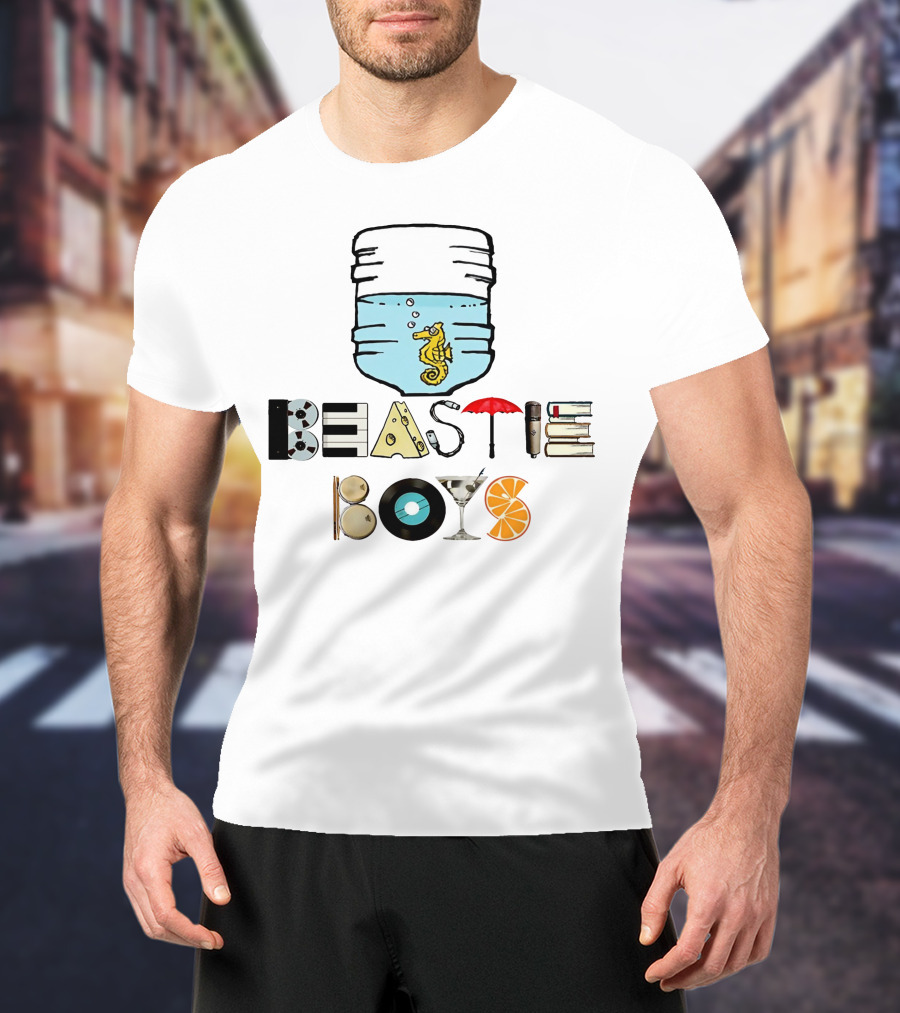 Beastie Boots Btb 23 Water Seahorse Vinyl Record Martini Orange Umbrella Books T-Shirt