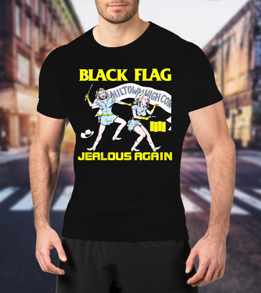 Black Flag Jealous Again Miltown High Co T-Shirt