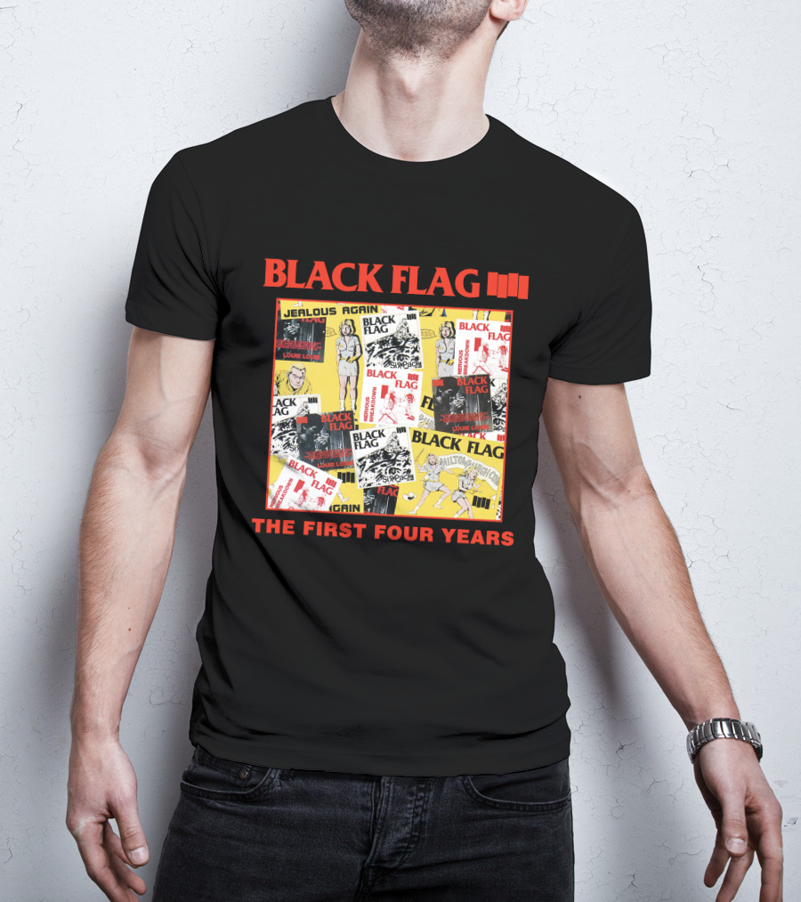Black Flag The First Four Years Album Covers Collage T-Shirt