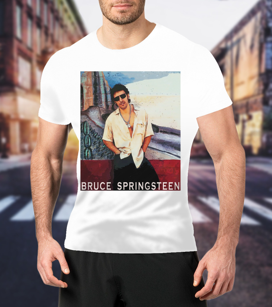 Bruce Springsteen Retro Sunglasses Style Music Legend T-Shirt