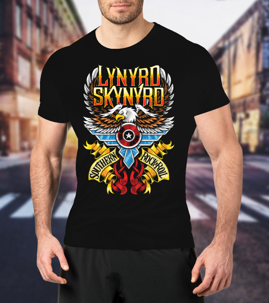 Lynyrd Skynyrd Southern Rock & Roll Eagle Wings T-Shirt