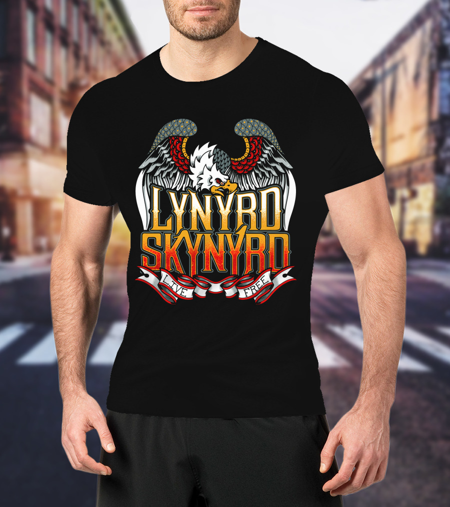 Lynyrd Skynyrd Live Free Eagle Wings T-Shirt