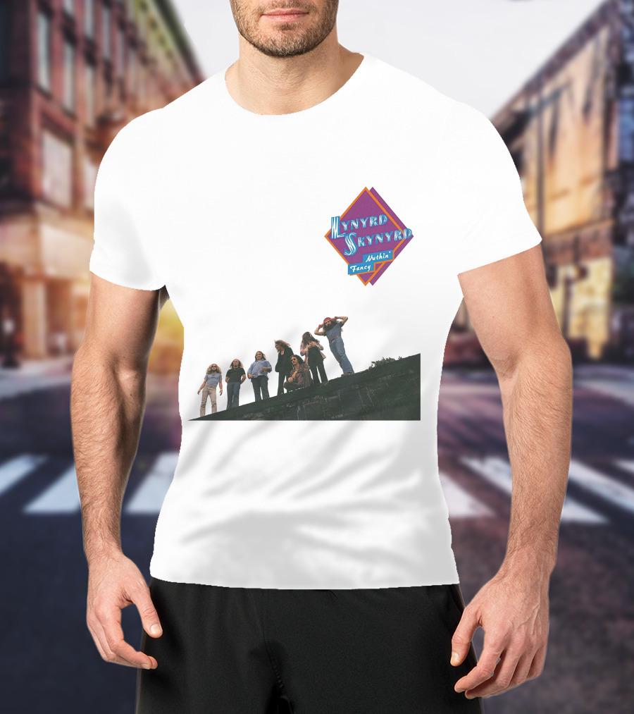 Lynyrd Skynyrd Nuthin' Fancy Band Members On Rooftop T-Shirt