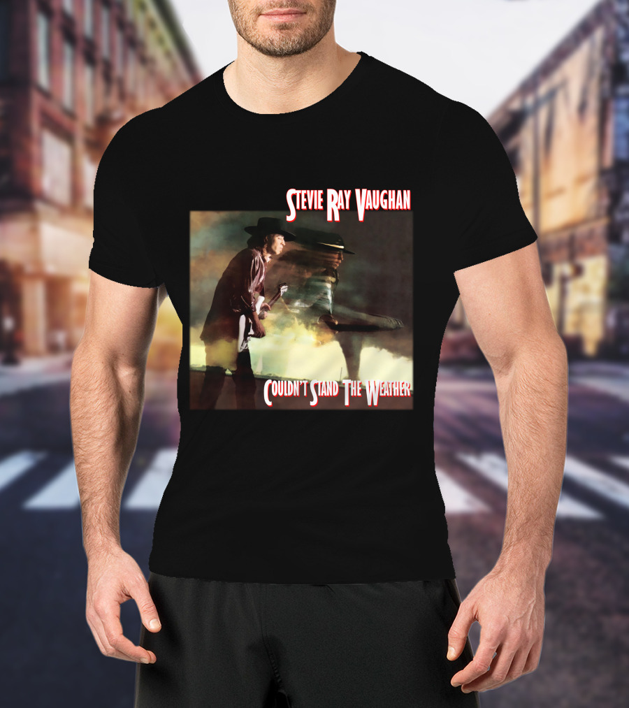 Stevie Ray Vaughan Couldn't Stand The Weather Album Art T-Shirt