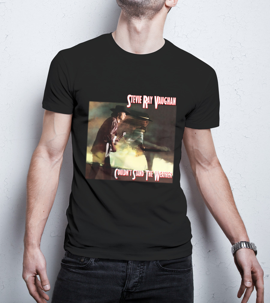 Stevie Ray Vaughan Couldn't Stand The Weather Album Art T-Shirt