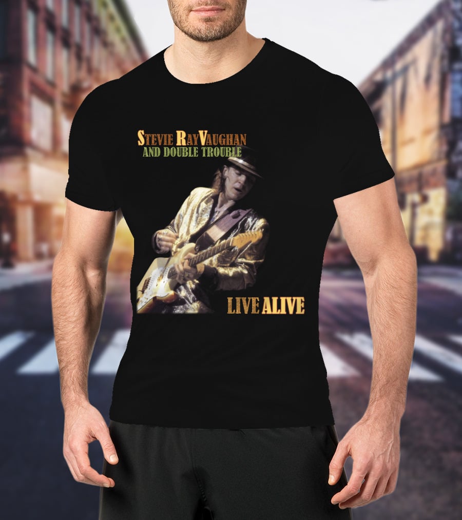 Stevie Ray Vaughan And Double Trouble Live Alive T-Shirt