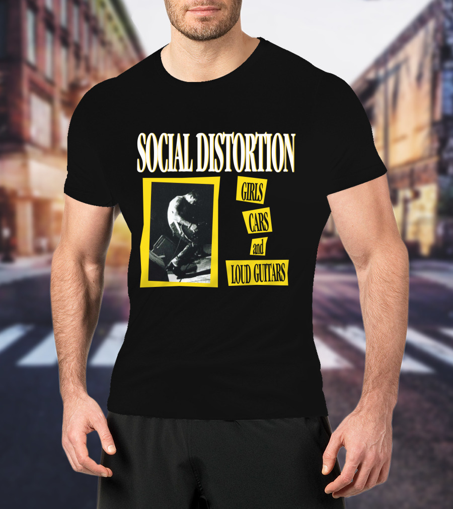 Social Distortion Girls Cars And Loud Guitars T-Shirt