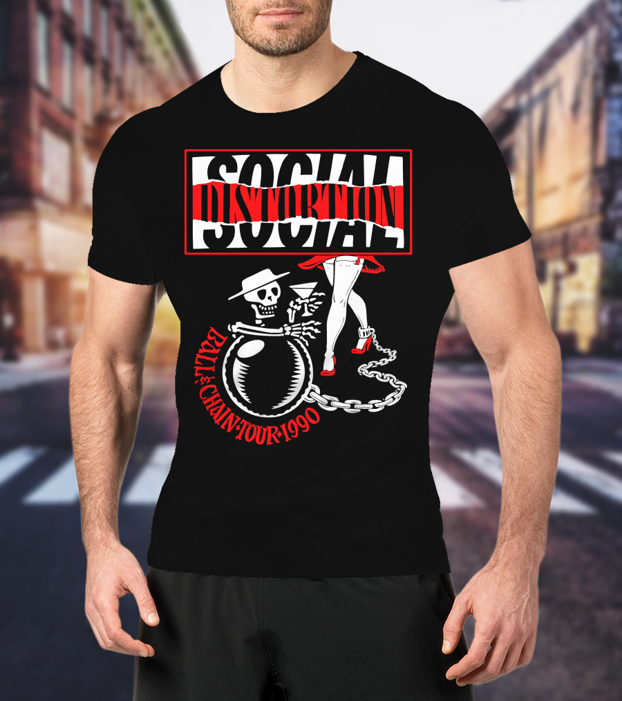 Social Distortion Ball & Chain Tour 1990 T-Shirt