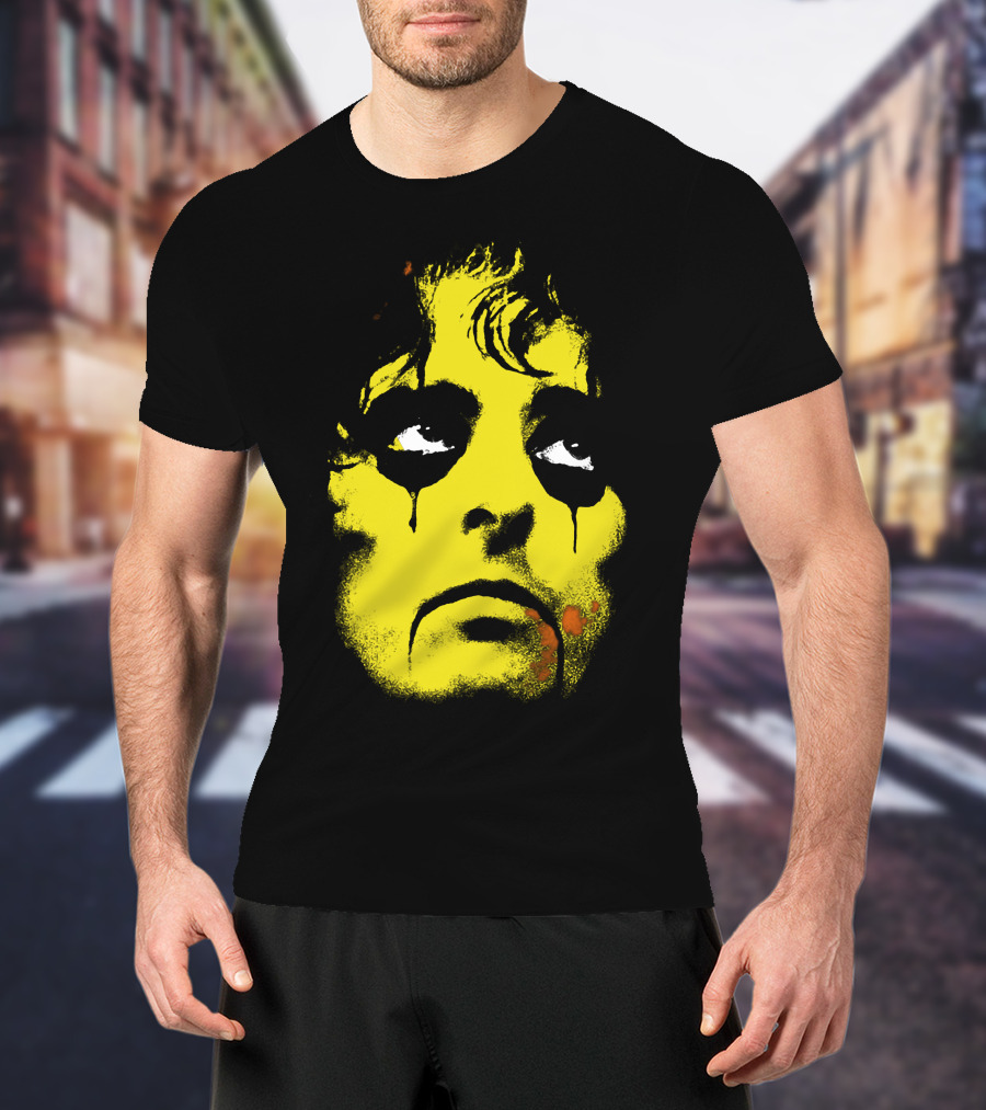 Alice Cooper Classic Rock Horror Face Artwork T-Shirt