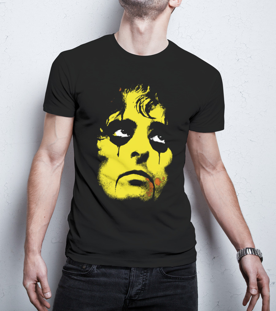 Alice Cooper Classic Rock Horror Face Artwork T-Shirt
