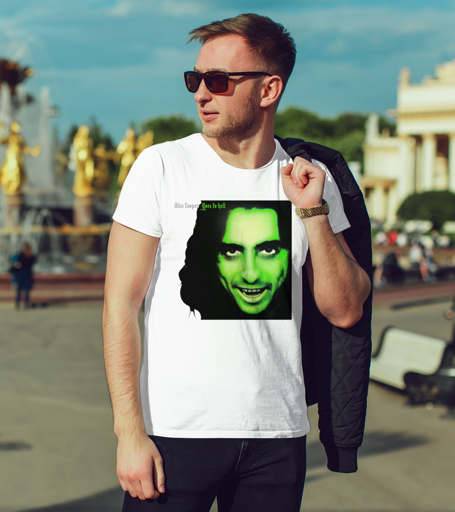 Alice Cooper Goes To Hell Iconic Green Face T-Shirt