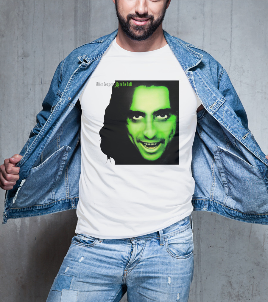 Alice Cooper Goes To Hell Iconic Green Face T-Shirt