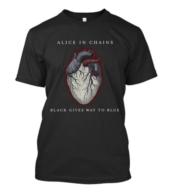 Alice In Chains Black Gives Way To Blue Heart T-Shirt