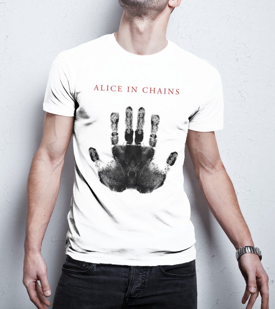 Alice In Chains Handprint With Numbers T-Shirt