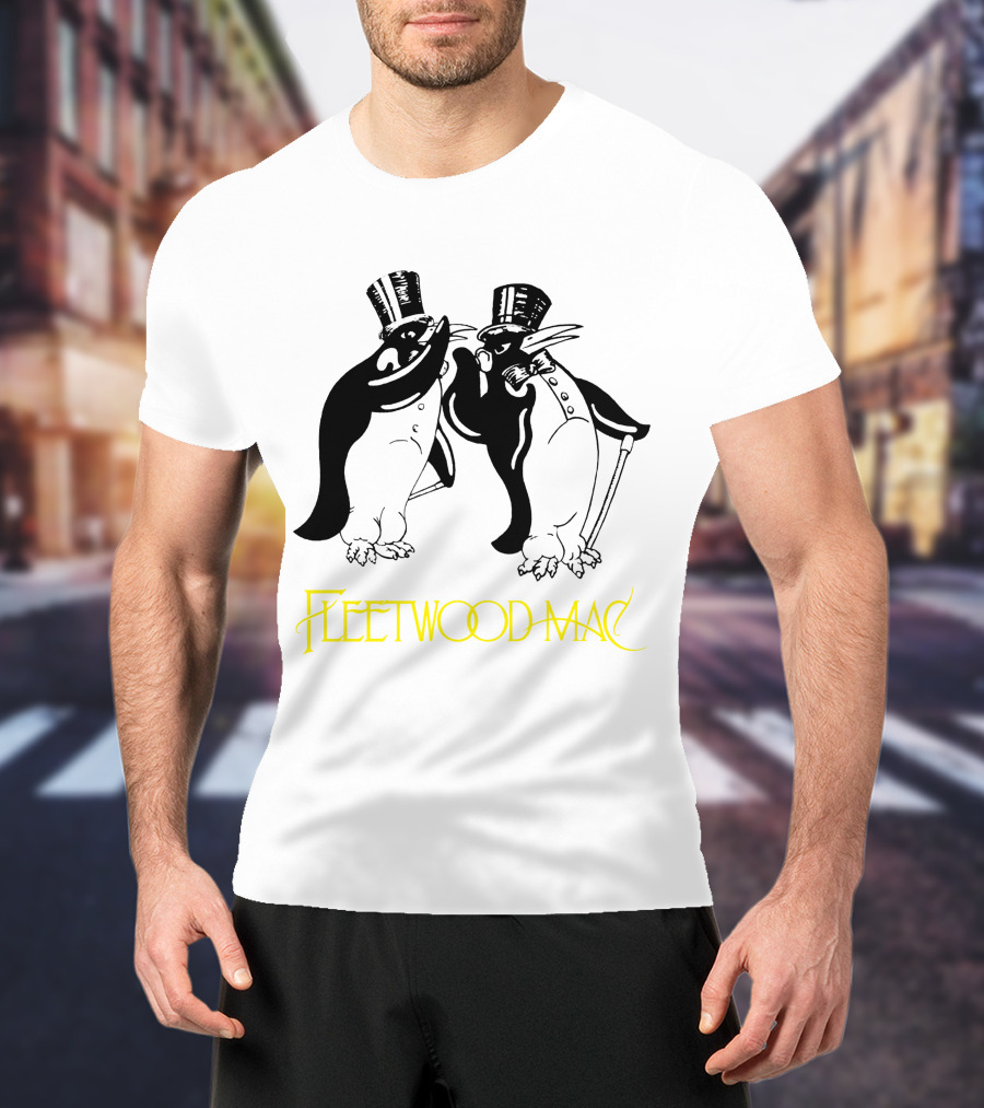 Fleetwood Mac Penguin Top Hat Duo T-Shirt
