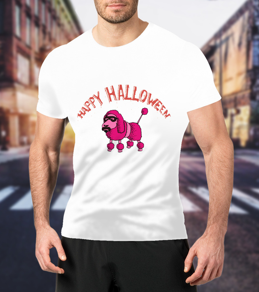 Happy Halloween Pink Poodle Fzp T-Shirt