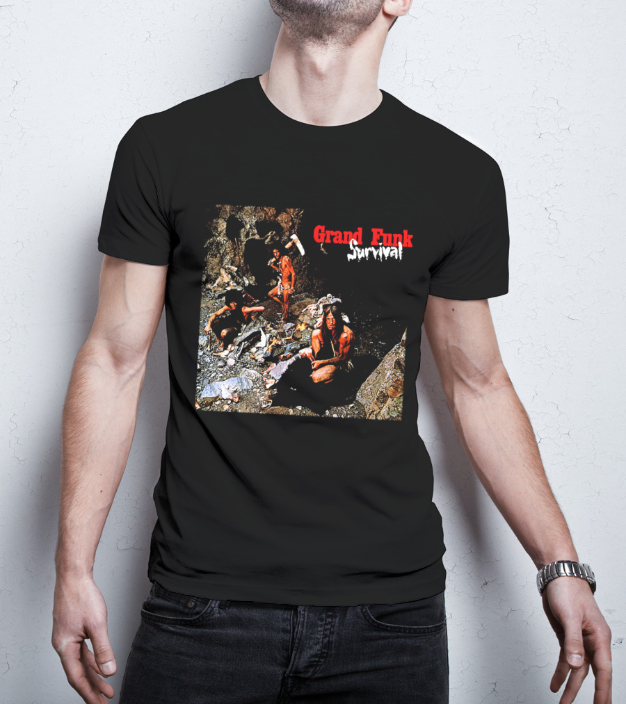 Grand Funk Railroad Survival Album Cover T-Shirt