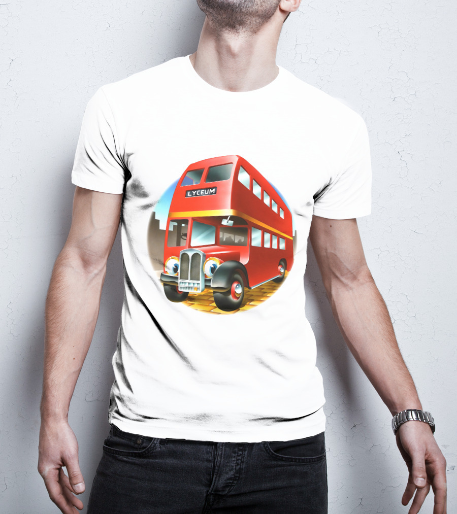 Europe '72 Series 5 - Strand Lyceum London England 5-23-1972 Double Decker Bus T-Shirt