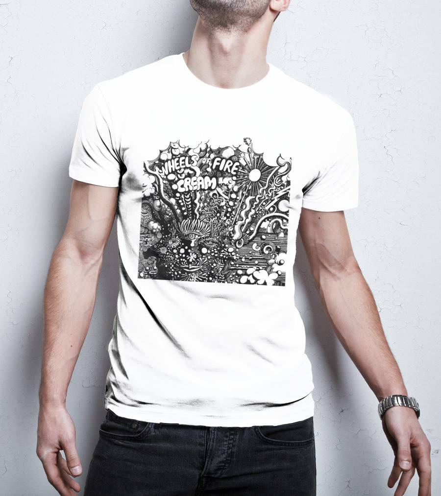 Wheels Of Fire Cream Psychedelic Artwork T-Shirt