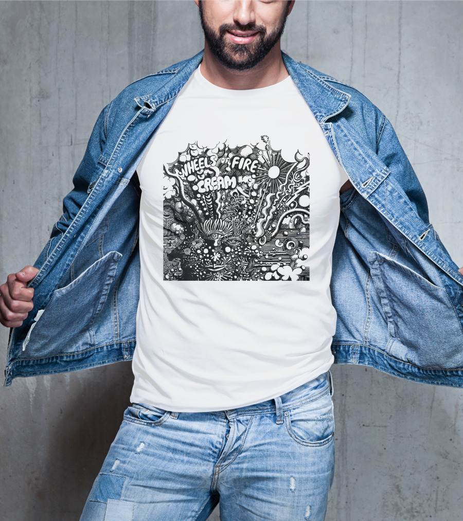 Wheels Of Fire Cream Psychedelic Artwork T-Shirt