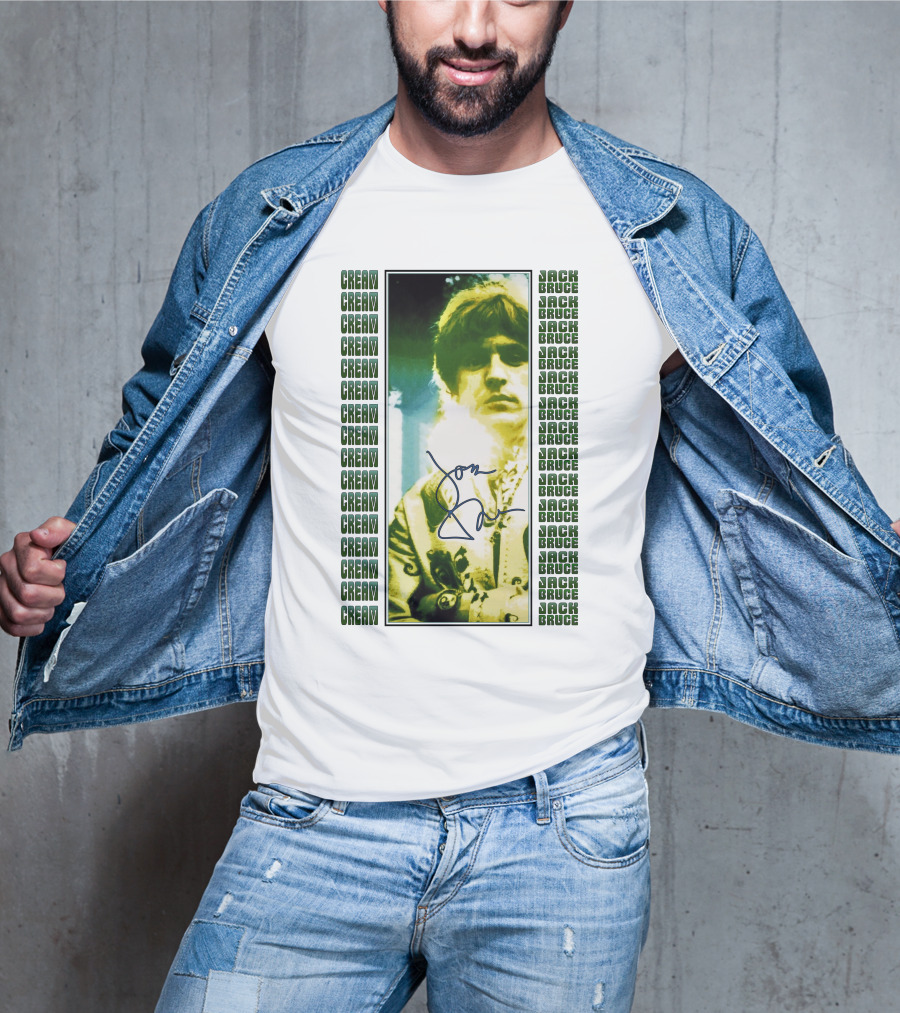 Cream Jack Bruce Signature Portrait T-Shirt