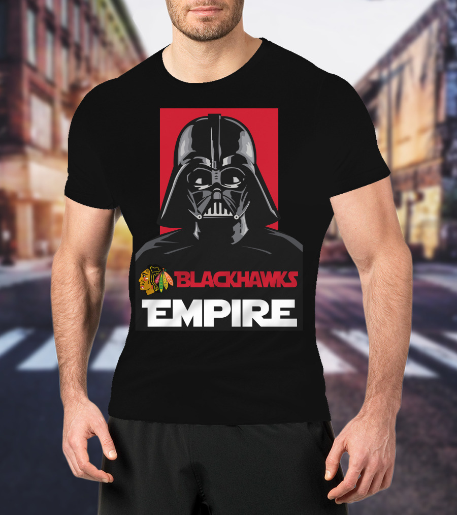 Chicago Blackhawks Darth Vader Blackhawks Empire NHL T-Shirt