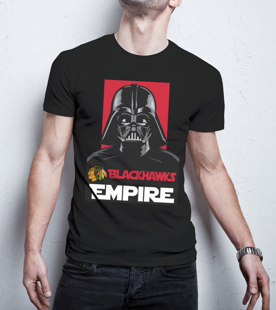 Chicago Blackhawks Darth Vader Blackhawks Empire NHL T-Shirt