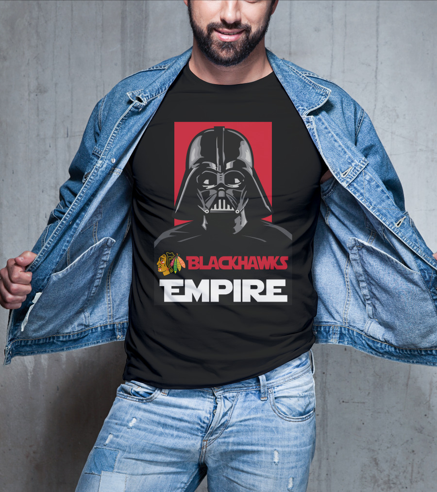 Chicago Blackhawks Darth Vader Blackhawks Empire NHL T-Shirt