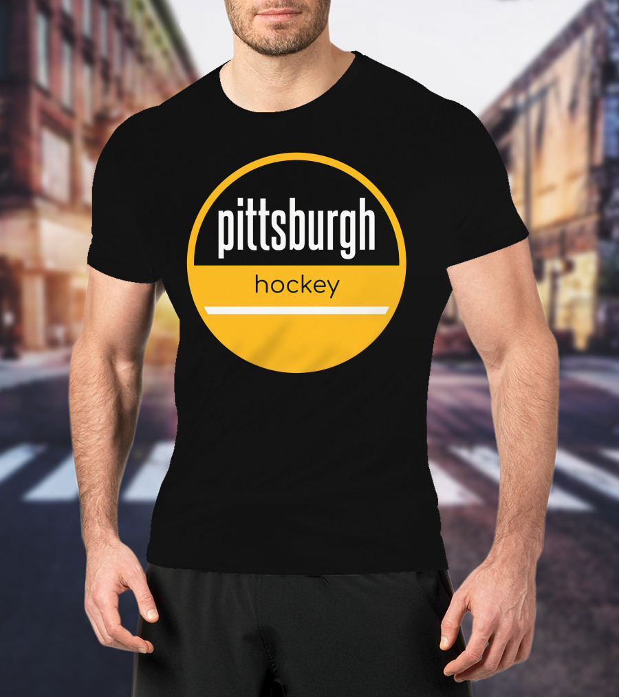 Pittsburgh Penguins Hockey Circle T-Shirt