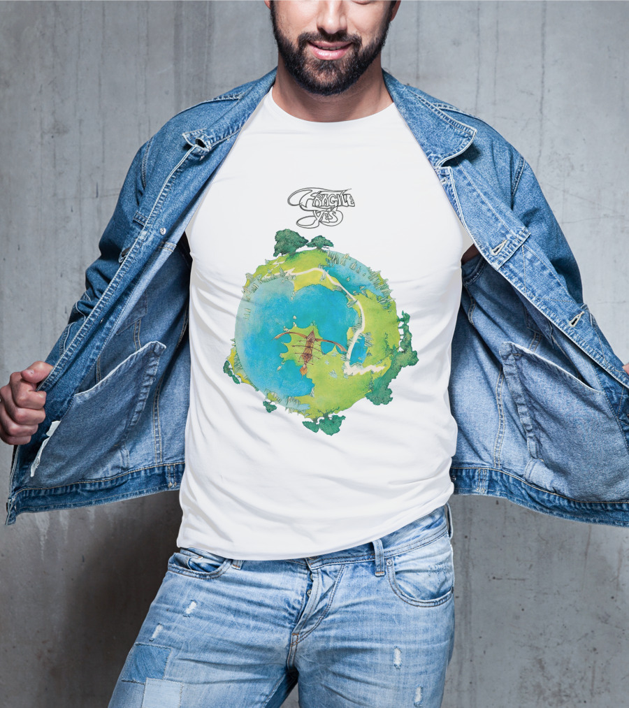 Yes Fragile Artwork Round Earth Concept T-Shirt