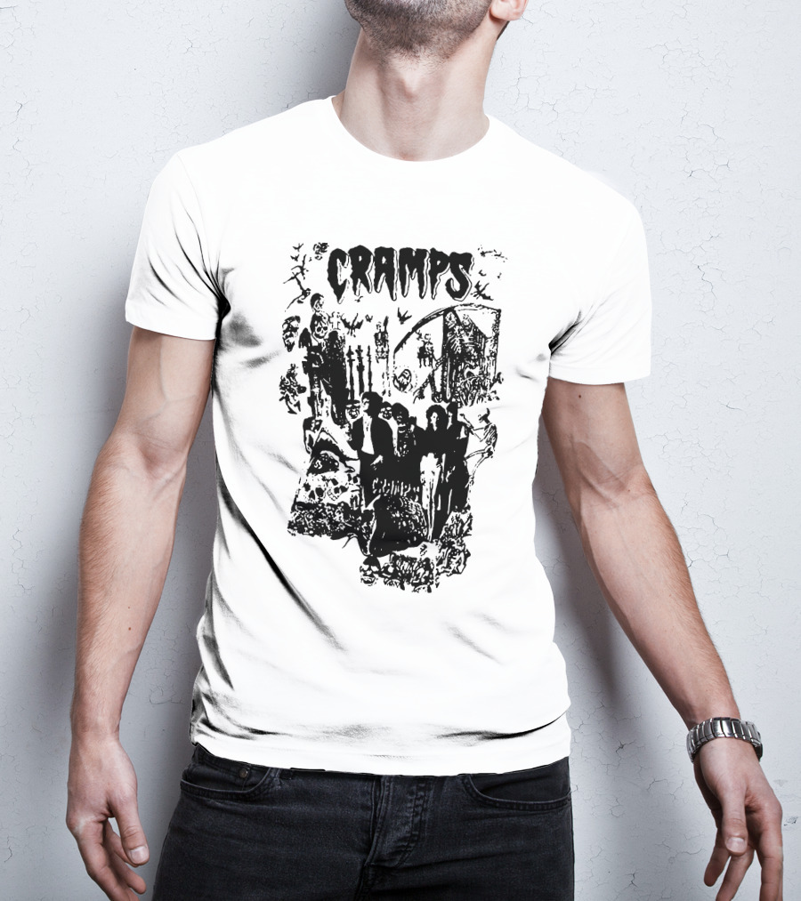 Cramps Gothic Horror Collage Tcr T-Shirt