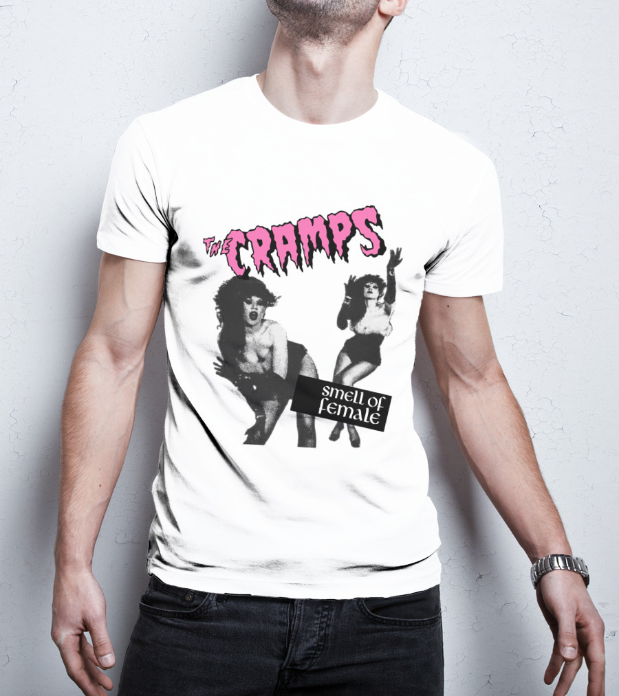 The Cramps Smell Of Female Vintage Punk Rock Album Cover T-Shirt