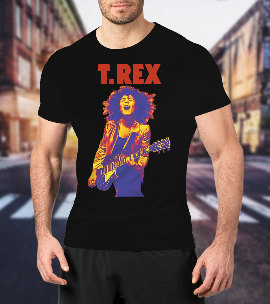 T. Rex Electric Guitar Glam Rock T-Shirt