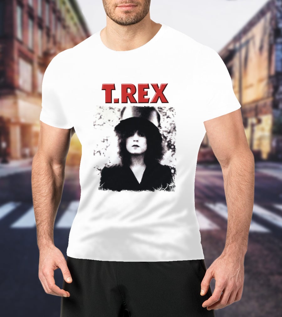 T. Rex Glam Rock Iconic Portrait With Hat T-Shirt