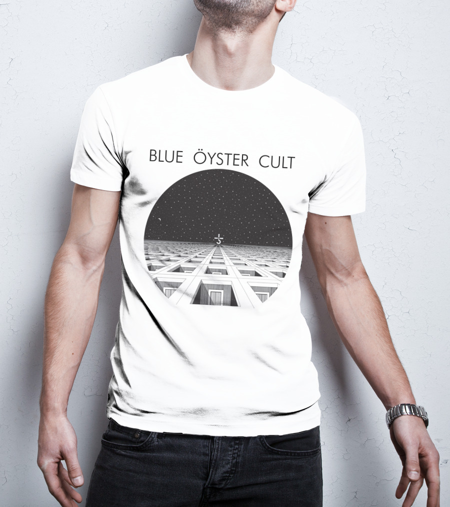 Blue Öyster Cult Alien Landscape Night Sky T-Shirt