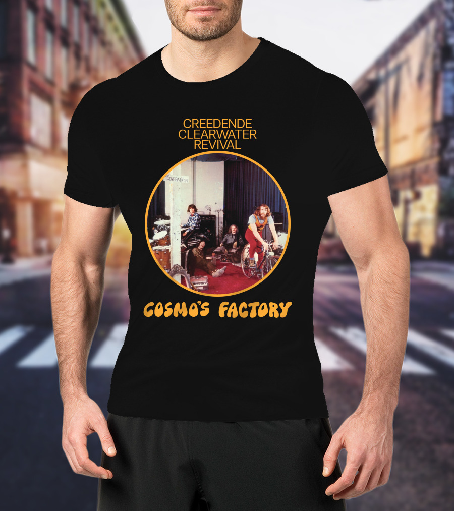 Creedence Clearwater Revival Cosmo's Factory Album Cover T-Shirt
