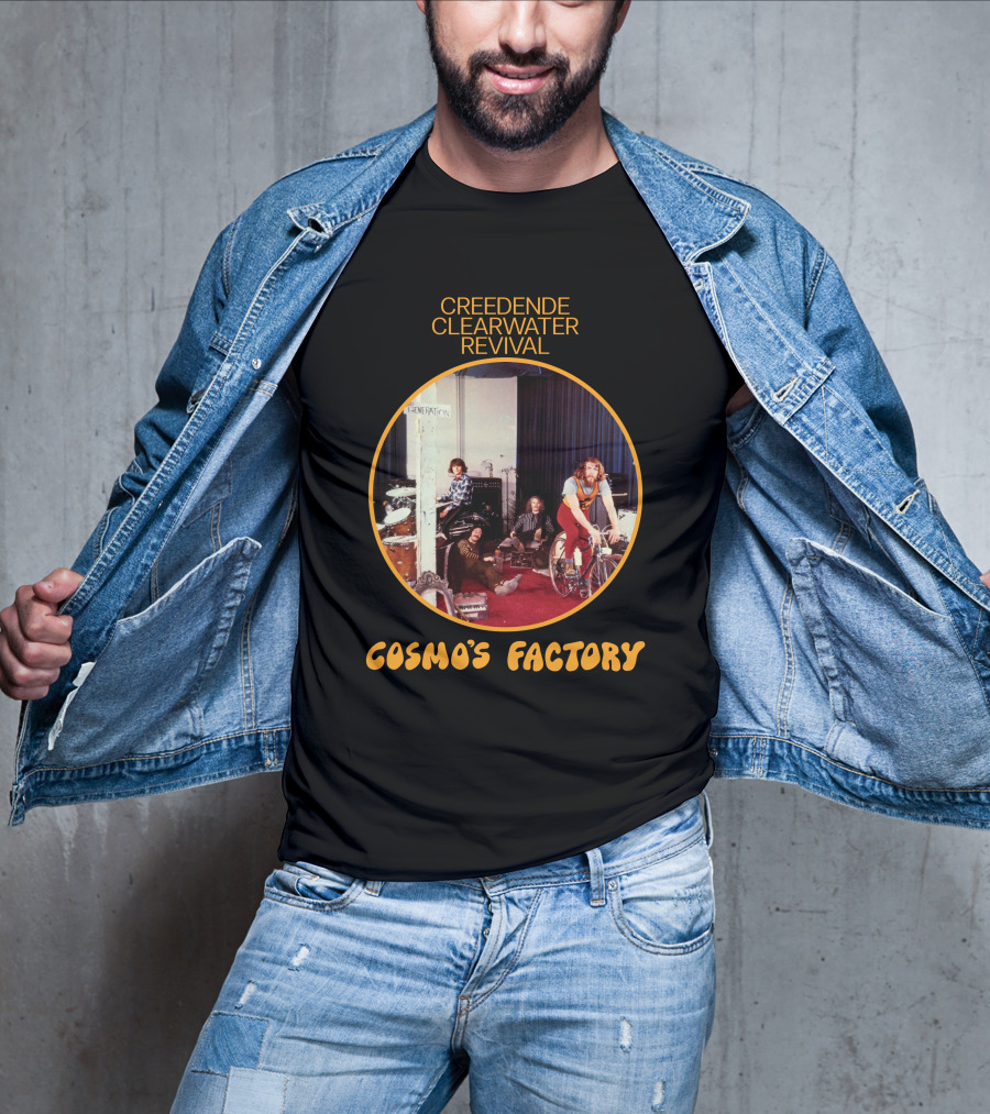 Creedence Clearwater Revival Cosmo's Factory Album Cover T-Shirt