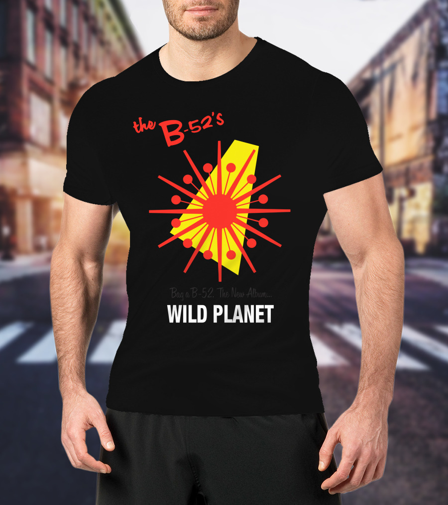 The B-52'S Wild Planet Explosion Retro Style T-Shirt