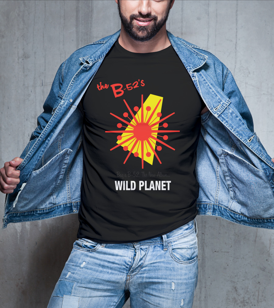 The B-52'S Wild Planet Explosion Retro Style T-Shirt