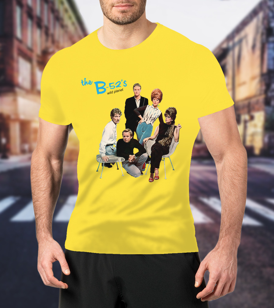 The B-52'S Wild Planet Album Cover Group Photo T-Shirt
