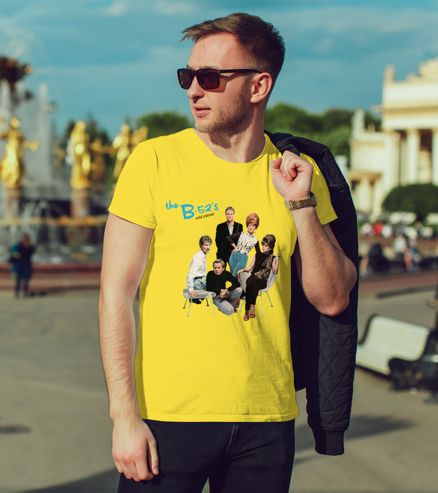 The B-52'S Wild Planet Album Cover Group Photo T-Shirt