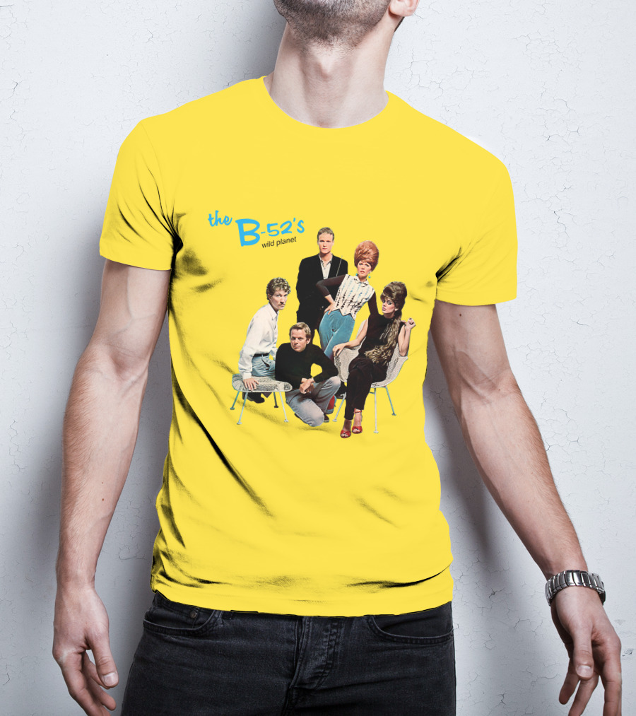The B-52'S Wild Planet Album Cover Group Photo T-Shirt