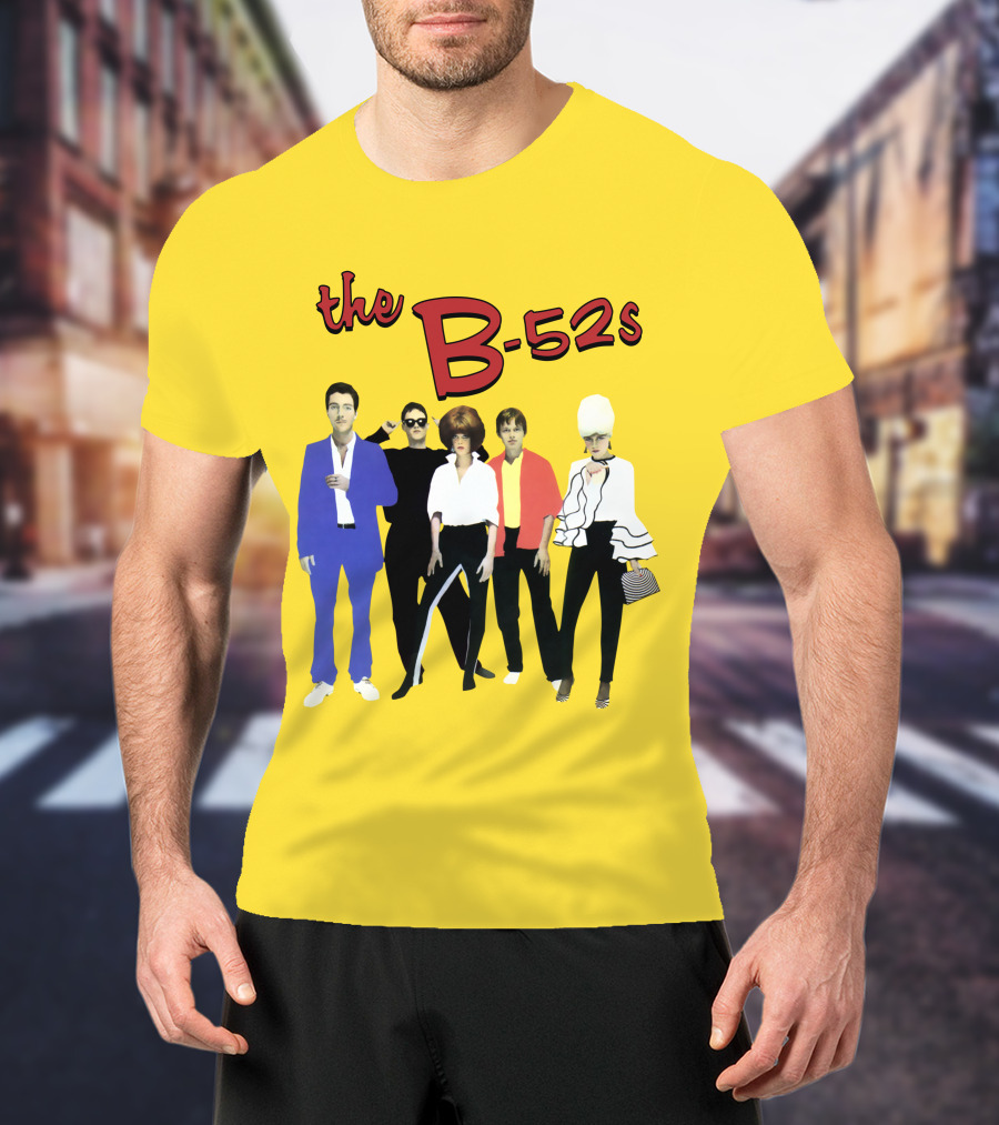 The B-52S Band Members Retro Style Ensemble T-Shirt