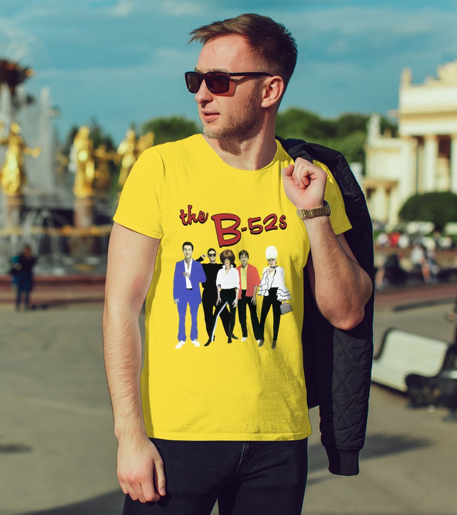 The B-52S Band Members Retro Style Ensemble T-Shirt